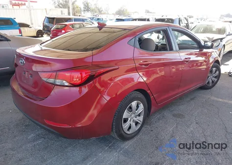 2016 Hyundai Elantra Se из США, поврежденный, VIN 5NPDH4AE5GH778920